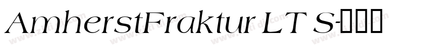 AmherstFraktur LT S字体转换